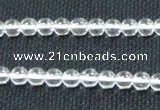 CCC258 15.5 inches 6mm round grade A natural white crystal beads