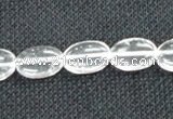 CCC270 15 inches 10*14mm oval grade A natural white crystal beads