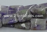 CCG08 15.5 inches 12*16mm rectangle natural charoite gemstone beads