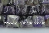 CCG10 15.5 inches 14*14mm square natural charoite gemstone beads