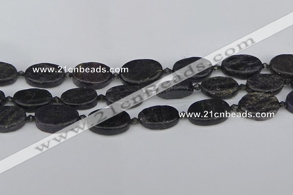CCG129 15.5 inches 15*20mm oval charoite gemstone beads