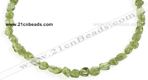 CCH17 16 inches green peridot chips gemstone beads wholesale