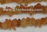 CCH201 34 inches 3*5mm red aventurine chips gemstone beads wholesale
