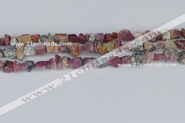CCH707 15.5 inches 6*8mm - 10*14mm watermelon tourmaline chips beads