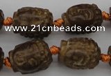 CCJ232 15.5 inches 13*18mm carved buddha China jade beads
