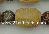 CCJ235 15.5 inches 22*28mm carved buddha China jade beads