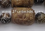 CCJ236 15.5 inches 22*28mm carved buddha China jade beads
