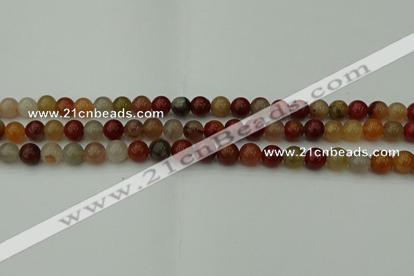 CCJ452 15.5 inches 8mm round colorful jasper beads wholesale