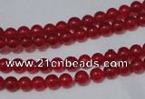 CCN05 15.5 inches 4mm round candy jade beads wholesale