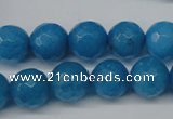 CCN1204 15.5 inches 12mm faceted round candy jade beads wholesale