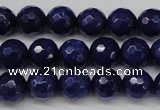 CCN1214 15.5 inches 10mm faceted round candy jade beads wholesale