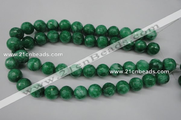 CCN1227 15.5 inches 16mm faceted round candy jade beads wholesale