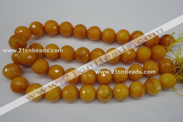 CCN1278 15.5 inches 18mm faceted round candy jade beads wholesale