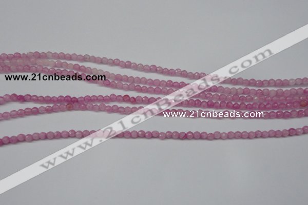 CCN1316 15.5 inches 3mm faceted round candy jade beads wholesale