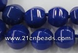 CCN1536 15.5 inches 8*8mm - 20*20mm pumpkin candy jade beads