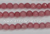 CCN1831 15 inches 6mm faceted round candy jade beads wholesale