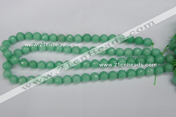 CCN1883 15 inches 10mm faceted round candy jade beads wholesale