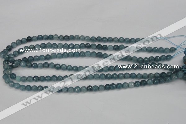 CCN1910 15 inches 4mm faceted round candy jade beads wholesale