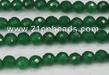 CCN1971 15 inches 6mm faceted round candy jade beads wholesale