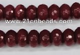 CCN1992 15 inches 8*12mm faceted rondelle candy jade beads wholesale