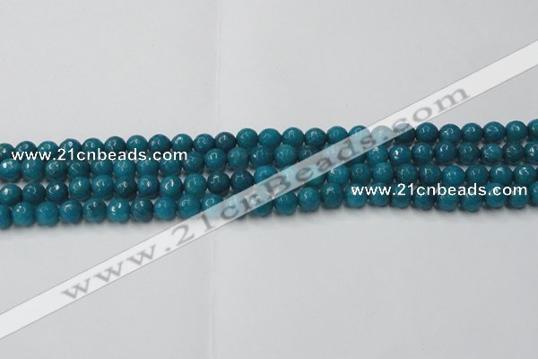 CCN2043 15 inches 4mm faceted round candy jade beads wholesale