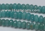 CCN2101 15.5 inches 5*8mm faceted rondelle candy jade beads