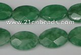 CCN2209 15.5 inches 13*18mm faceted oval candy jade beads