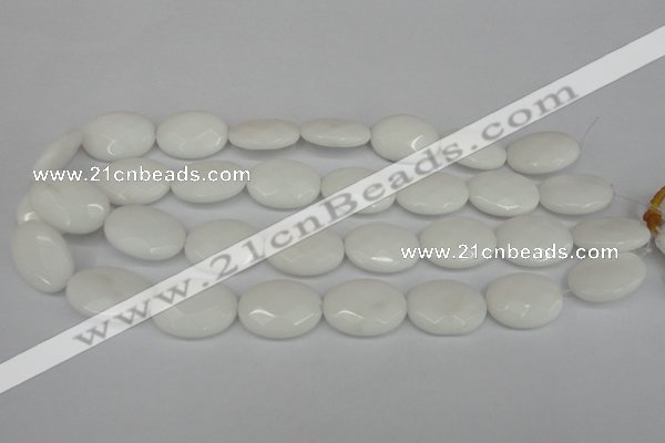 CCN2220 15.5 inches 18*25mm faceted oval candy jade beads