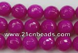 CCN2297 15.5 inches 12mm faceted round candy jade beads wholesale