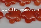 CCN2343 15.5 inches 20mm carved flower candy jade beads wholesale