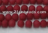 CCN2529 15.5 inches 4mm round matte candy jade beads wholesale