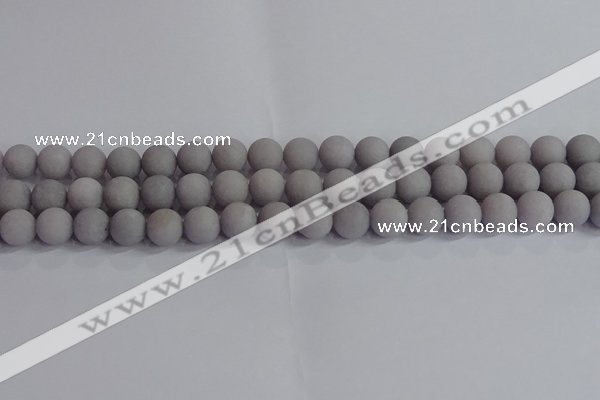 CCN2582 15.5 inches 8mm round matte candy jade beads wholesale