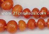 CCN2646 15.5 inches 5*8mm - 12*16mm faceted rondelle candy jade beads