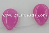 CCN2700 Top-drilled 18*25mm flat teardrop candy jade beads