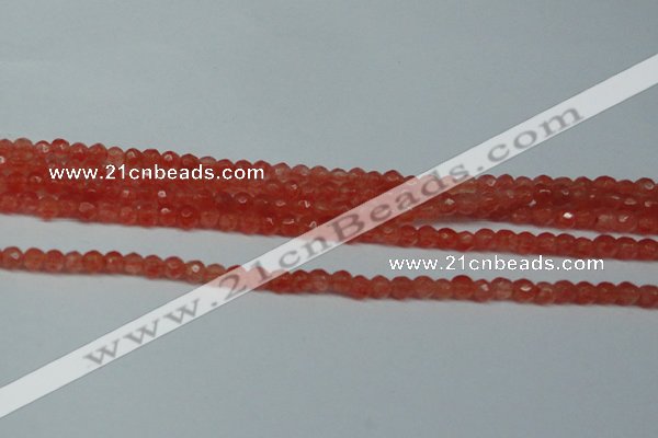 CCN2801 15.5 inches 2mm tiny faceted round candy jade beads