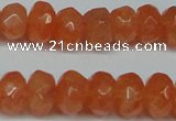 CCN2872 15.5 inches 5*8mm faceted rondelle candy jade beads