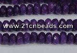 CCN4132 15.5 inches 4*6mm faceted rondelle candy jade beads