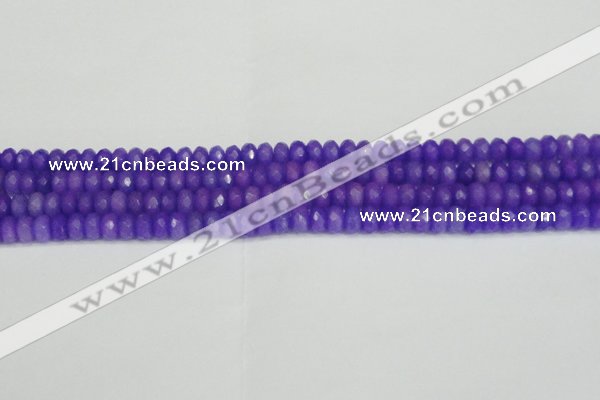 CCN4163 15.5 inches 5*8mm faceted rondelle candy jade beads
