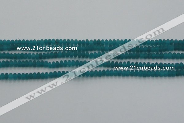 CCN4505 15.5 inches 3*5mm rondelle matte candy jade beads