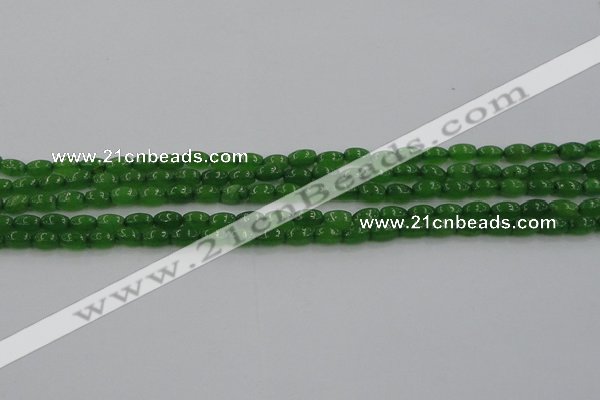 CCN4523 15.5 inches 4*6mm rice candy jade beads wholesale