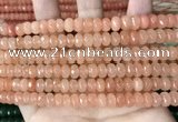 CCN5136 15 inches 5*8mm faceted rondelle candy jade beads