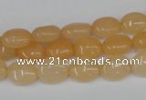 CCN515 15.5 inches 8*10mm oval candy jade beads wholesale