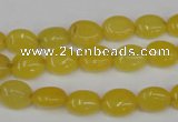 CCN516 15.5 inches 8*10mm oval candy jade beads wholesale