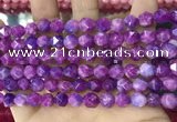 CCN5242 15 inches 8mm faceted nuggets candy jade beads