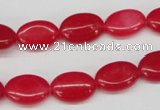 CCN528 15.5 inches 10*14mm oval candy jade beads wholesale