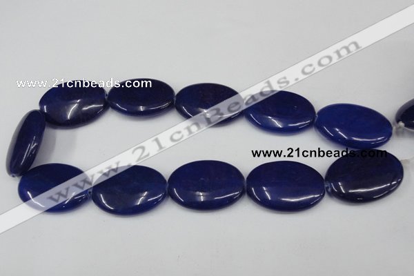 CCN560 15.5 inches 25*35mm oval candy jade beads wholesale