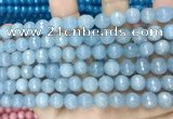 CCN5654 15 inches 8mm faceted round candy jade beads