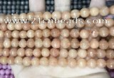 CCN5710 15 inches 8mm faceted round candy jade beads