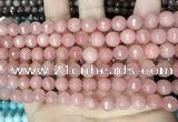 CCN5714 15 inches 8mm faceted round candy jade beads