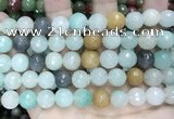 CCN5830 15 inches 10mm faceted round candy jade beads